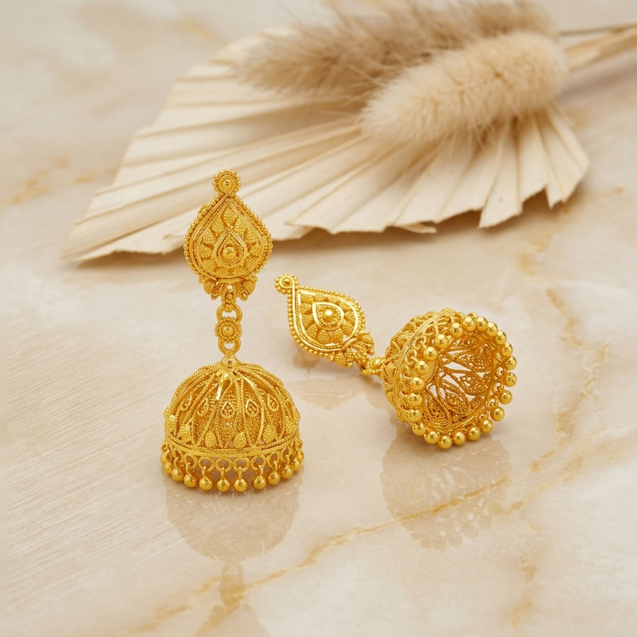 Gold Jhumka